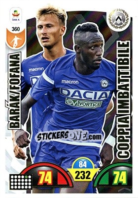 Sticker Antonín Barák / Seko Fofana - Calciatori 2018-2019. Adrenalyn XL n. 360 - Panini