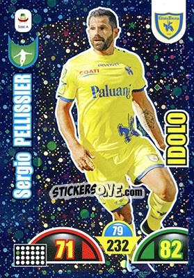 Sticker Sergio Pellissier - Calciatori 2018-2019. Adrenalyn XL n. 368 - Panini