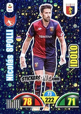 Sticker Nicolas Spolli - Calciatori 2018-2019. Adrenalyn XL n. 375 - Panini