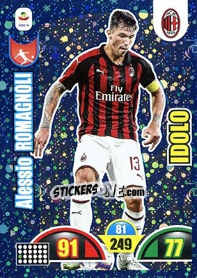 Sticker Alessio Romagnoli - Calciatori 2018-2019. Adrenalyn XL n. 381 - Panini