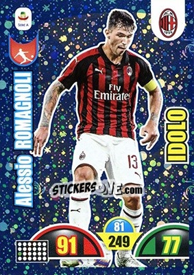 Cromo Alessio Romagnoli - Calciatori 2018-2019. Adrenalyn XL - Panini