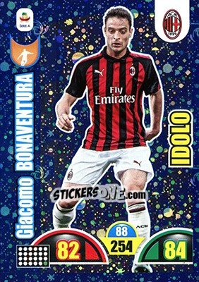 Cromo Giacomo Bonaventura - Calciatori 2018-2019. Adrenalyn XL n. 382 - Panini