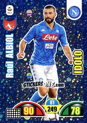Sticker Raúl Albiol - Calciatori 2018-2019. Adrenalyn XL n. 383 - Panini