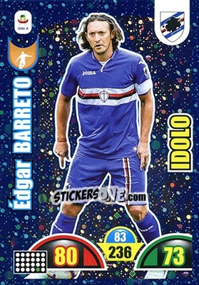 Sticker Édgar Barreto - Calciatori 2018-2019. Adrenalyn XL n. 387 - Panini