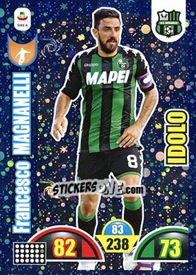Sticker Francesco Magnanelli - Calciatori 2018-2019. Adrenalyn XL n. 389 - Panini