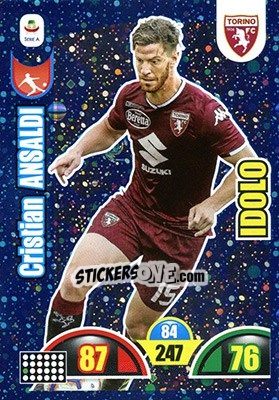 Sticker Cristian Ansaldi - Calciatori 2018-2019. Adrenalyn XL n. 393 - Panini