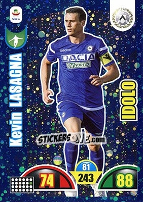 Sticker Kevin Lasagna - Calciatori 2018-2019. Adrenalyn XL n. 396 - Panini