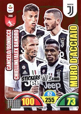 Sticker João Cancelo / Leonardo Bonucci / Giorgio Chiellini / Alex Sandro - Calciatori 2018-2019. Adrenalyn XL - Panini