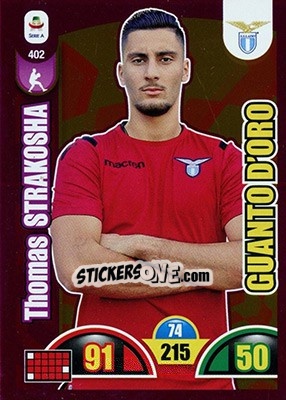 Sticker Thomas Strakosha - Calciatori 2018-2019. Adrenalyn XL n. 402 - Panini