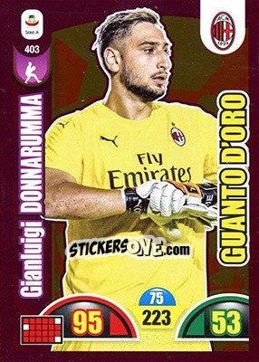 Sticker Gianluigi Donnarumma - Calciatori 2018-2019. Adrenalyn XL n. 403 - Panini