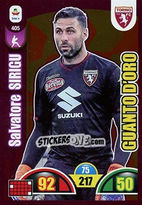 Sticker Salvatore Sirigu - Calciatori 2018-2019. Adrenalyn XL n. 405 - Panini