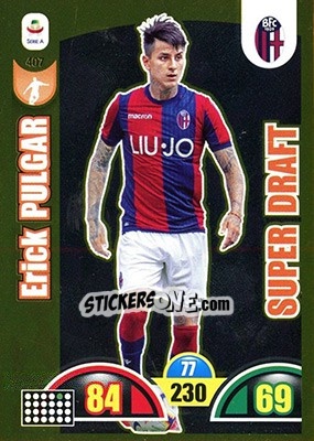 Sticker Erick Pulgar - Calciatori 2018-2019. Adrenalyn XL n. 407 - Panini