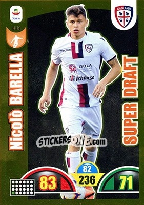 Sticker Nicolo Barella - Calciatori 2018-2019. Adrenalyn XL n. 408 - Panini