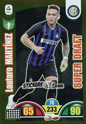 Sticker Lautaro Martínez - Calciatori 2018-2019. Adrenalyn XL n. 412 - Panini