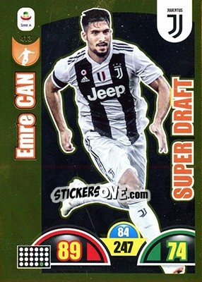 Figurina Emre Can - Calciatori 2018-2019. Adrenalyn XL - Panini