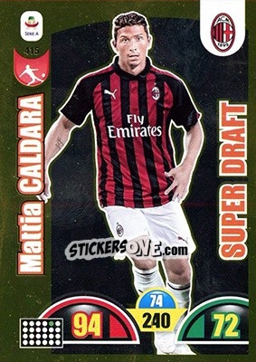 Sticker Mattia Caldara - Calciatori 2018-2019. Adrenalyn XL n. 415 - Panini