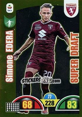 Sticker Simone Edera - Calciatori 2018-2019. Adrenalyn XL n. 422 - Panini