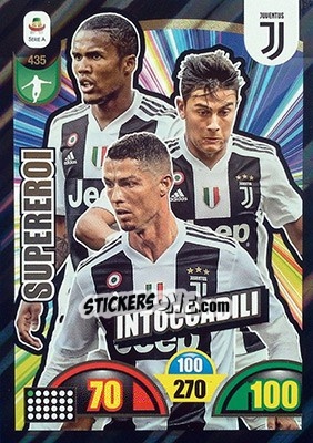 Sticker Douglas Costa / Paulo Dybala / Cristiano Ronaldo - Calciatori 2018-2019. Adrenalyn XL - Panini