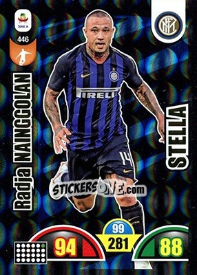 Sticker Radja Nainggolan - Calciatori 2018-2019. Adrenalyn XL n. 446 - Panini