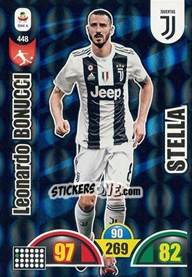 Sticker Leonardo Bonucci - Calciatori 2018-2019. Adrenalyn XL n. 448 - Panini