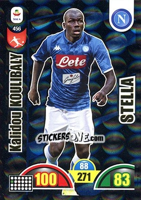 Sticker Kalidou Koulibaly - Calciatori 2018-2019. Adrenalyn XL n. 456 - Panini
