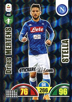 Sticker Dries Mertens - Calciatori 2018-2019. Adrenalyn XL n. 458 - Panini