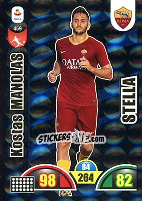 Sticker Kostas Manolas - Calciatori 2018-2019. Adrenalyn XL n. 459 - Panini