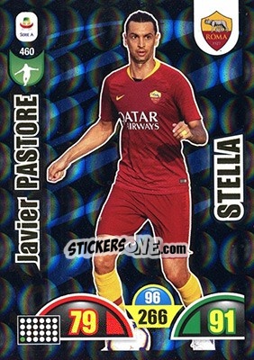Sticker Javier Pastore - Calciatori 2018-2019. Adrenalyn XL n. 460 - Panini