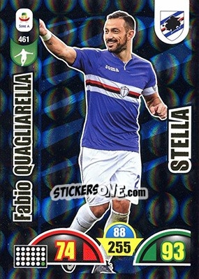 Sticker Fabio Quagliarella - Calciatori 2018-2019. Adrenalyn XL n. 461 - Panini