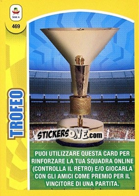 Sticker Trofeo - Calciatori 2018-2019. Adrenalyn XL n. 469 - Panini