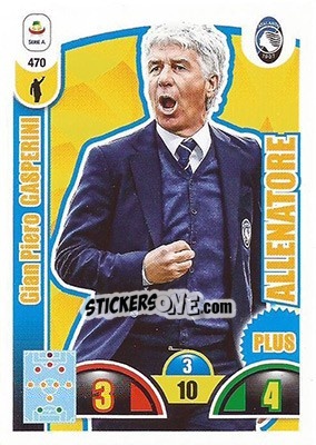 Sticker Gian Piero Gasperini - Calciatori 2018-2019. Adrenalyn XL n. 470 - Panini