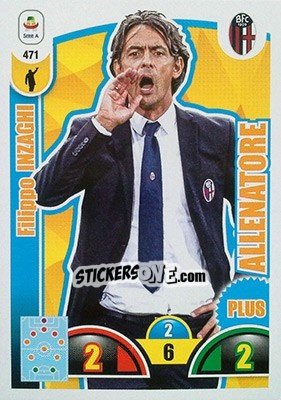 Sticker Filippo Inzaghi - Calciatori 2018-2019. Adrenalyn XL n. 471 - Panini