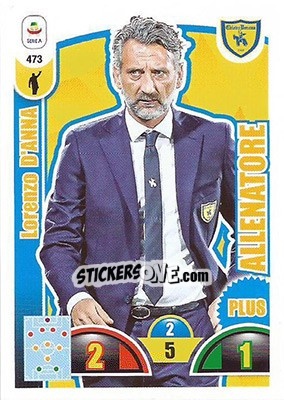 Sticker Lorenzo D'Anna - Calciatori 2018-2019. Adrenalyn XL n. 473 - Panini