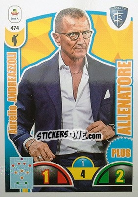 Sticker Aurelio Andreazzoli - Calciatori 2018-2019. Adrenalyn XL n. 474 - Panini