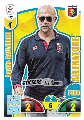 Sticker Davide Ballardini - Calciatori 2018-2019. Adrenalyn XL n. 477 - Panini