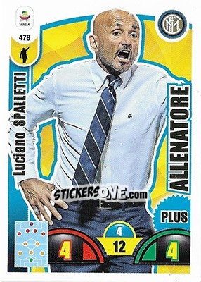 Sticker Luciano Spalletti - Calciatori 2018-2019. Adrenalyn XL n. 478 - Panini