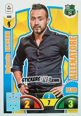 Sticker Roberto De Zerbi - Calciatori 2018-2019. Adrenalyn XL n. 486 - Panini