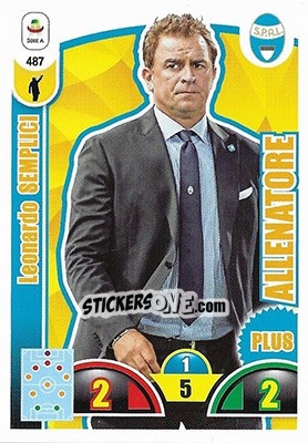 Sticker Leonardo Semplici - Calciatori 2018-2019. Adrenalyn XL n. 487 - Panini