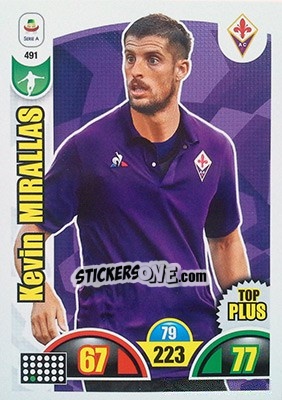 Sticker Kevin Mirallas - Calciatori 2018-2019. Adrenalyn XL n. 491 - Panini