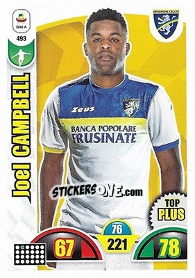 Sticker Joel Campbell - Calciatori 2018-2019. Adrenalyn XL n. 493 - Panini