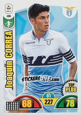 Sticker Joaquin Correa - Calciatori 2018-2019. Adrenalyn XL n. 496 - Panini
