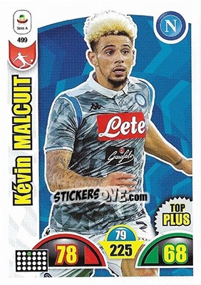 Sticker Kévin Malcuit - Calciatori 2018-2019. Adrenalyn XL n. 499 - Panini