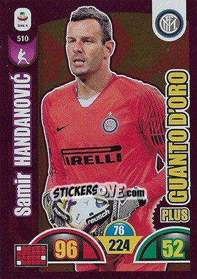 Sticker Samir Handanovic - Calciatori 2018-2019. Adrenalyn XL n. 510 - Panini