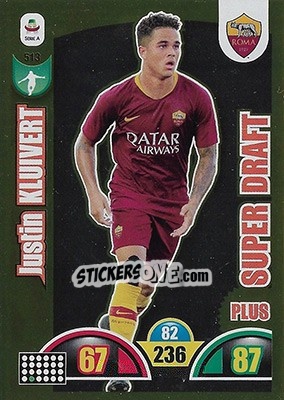 Sticker Justin Kluivert - Calciatori 2018-2019. Adrenalyn XL n. 513 - Panini