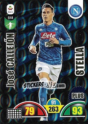 Sticker José Callejon - Calciatori 2018-2019. Adrenalyn XL n. 518 - Panini