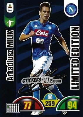 Figurina Arkadiusz Milik - Calciatori 2018-2019. Adrenalyn XL - Panini