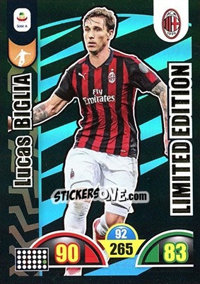 Sticker Lucas Biglia - Calciatori 2018-2019. Adrenalyn XL n. LE-LB - Panini