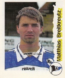 Sticker Matthias Breitkreutz - Fußball Bundesliga zur Endphase der Saison 1996/1997 n. 13 - Panini
