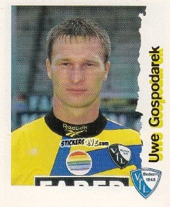 Sticker Uwe Gospodarek - Fußball Bundesliga zur Endphase der Saison 1996/1997 n. 20 - Panini