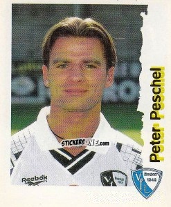Sticker Peter Peschel - Fußball Bundesliga zur Endphase der Saison 1996/1997 n. 23 - Panini
